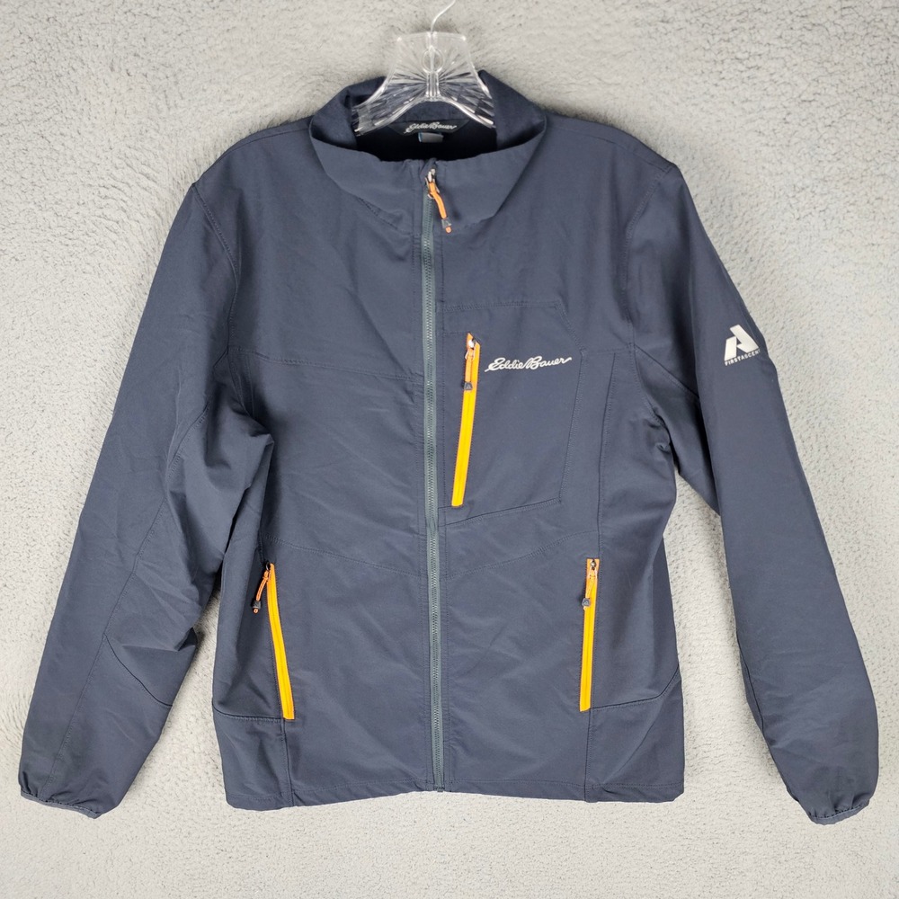 Eddie Bauer Jacket Mens M Grey First Ascent Softshell Full Zip 31332463 Outdoor